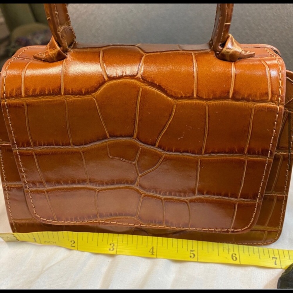 Paris Atelier & Other Stories Cognac Croc mini bag